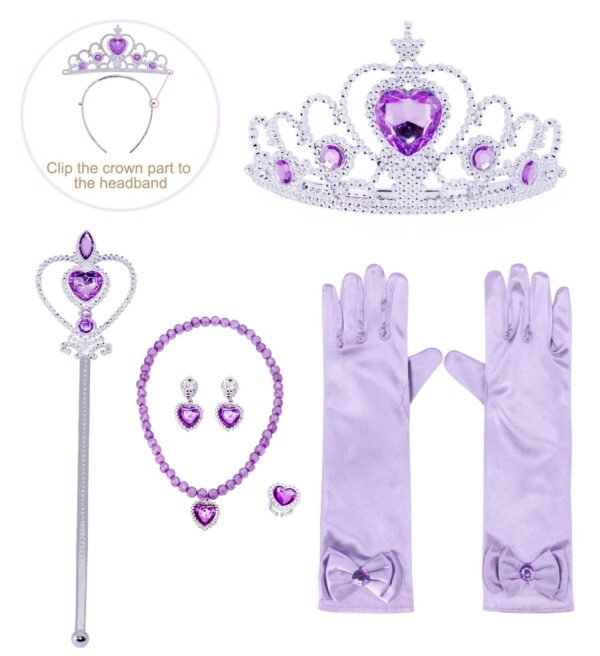Jurebecia Mermaid dresses for girl Princess Dress up clothes Mermaid Costume up Kids Birthday Party Cosplay Role Play clothes Tween 150 cm 11-12 Years - 图片 14