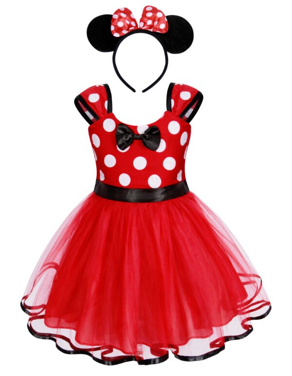 Jurebecia Princess Costume Baby Fancy Halloween Mini Dress up Bowknot Tutu Tulle Xmas Cosplay Cute Birthday Party Outfits - 图片 13