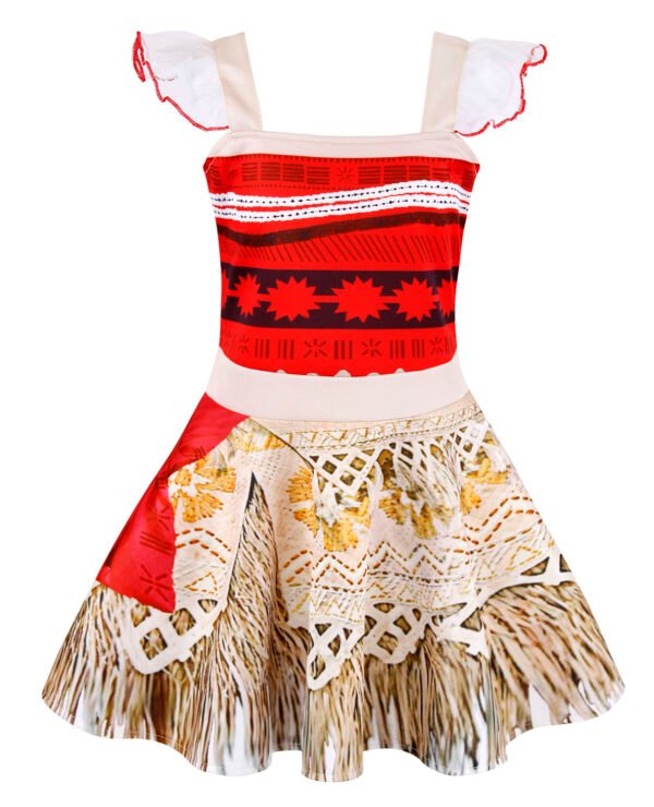 Jurebecia Princess Dress for Little Girls Ocean Adventure Costume Halloween Cosplay with Accessories - 图片 13