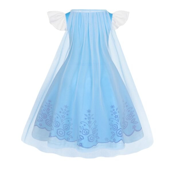 Benylion Girls Princess Costumes Princess Dresses Fancy Dress Up Outfits with Cape Birthday Party Cosplay Outfit for 5-6 Years - 图片 3