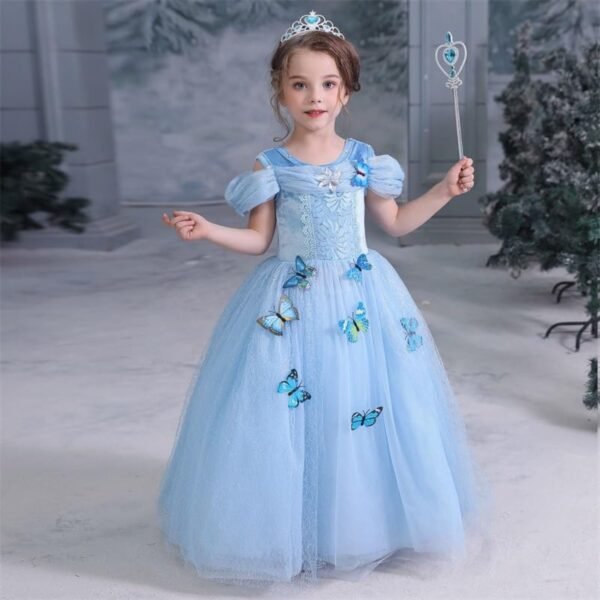 Jurebecia Princess Costume Girls Dress up Toddler Christmas Halloween Birthday Party Cosplay Fancy Kids With Accessories - 图片 4