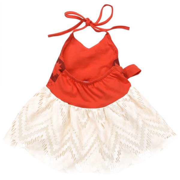 Jurebecia Baby Girl Princess Costume Princess Adventure Halter Backless Jumpsuit Dress Tulle Sundress Halloween Outfits - 图片 9