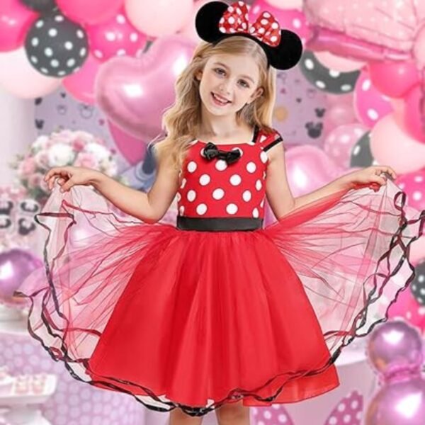 Jurebecia Princess Costume Baby Fancy Halloween Mini Dress up Bowknot Tutu Tulle Xmas Cosplay Cute Birthday Party Outfits - 图片 9