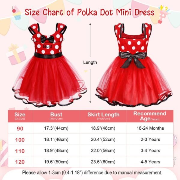 Jurebecia Princess Costume Baby Fancy Halloween Mini Dress up Bowknot Tutu Tulle Xmas Cosplay Cute Birthday Party Outfits - 图片 2
