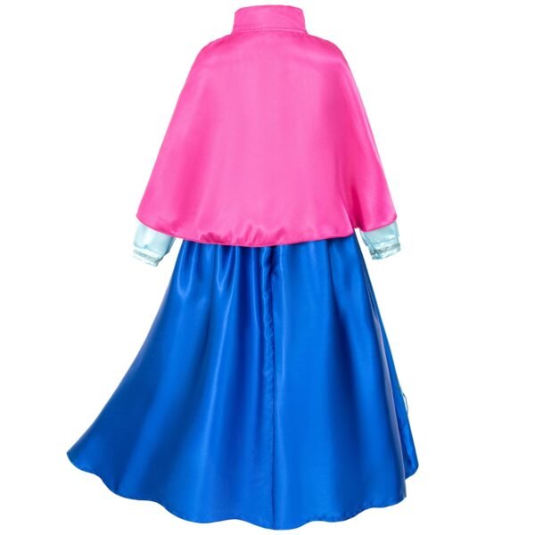 Jurebecia Princess Dress Snow Queen Costume for Girls Birthday Party Halloween Christmas Cosplay Outfit Toddler Kids - 图片 8