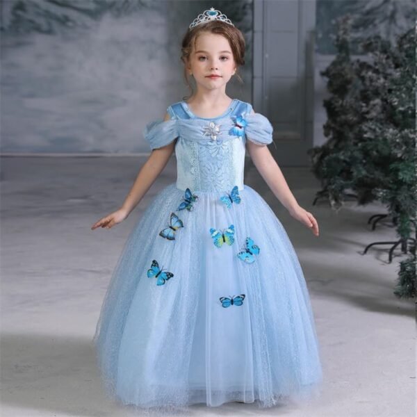 Jurebecia Princess Costume Girls Dress up Toddler Christmas Halloween Birthday Party Cosplay Fancy Kids With Accessories - 图片 5