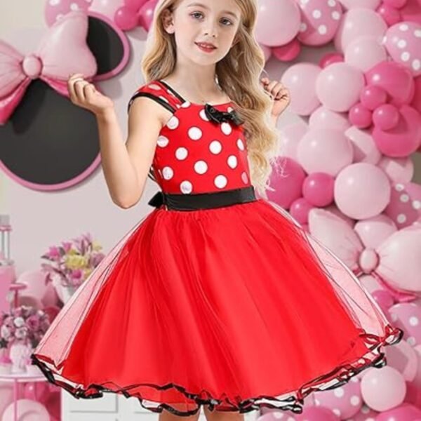 Jurebecia Princess Costume Baby Fancy Halloween Mini Dress up Bowknot Tutu Tulle Xmas Cosplay Cute Birthday Party Outfits - 图片 8