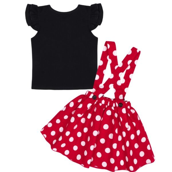 Jurebecia Mini Dress Girls Baby up Mouse Princess Dresses Toddler Cute Polka Dots Fancy Costume Kids Bowknot Tutu Disfraces Red - 图片 10