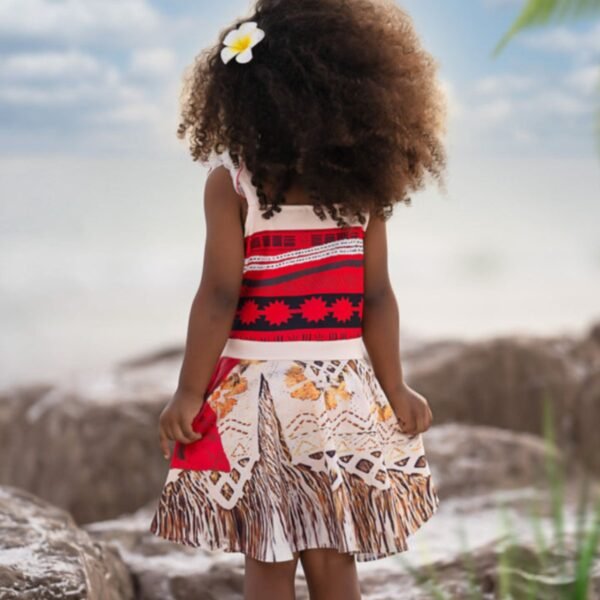 Jurebecia Princess Dress for Little Girls Ocean Adventure Costume Halloween Cosplay with Accessories - 图片 4
