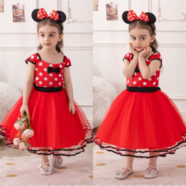 Jurebecia Princess Costume Baby Fancy Halloween Mini Dress up Bowknot Tutu Tulle Xmas Cosplay Cute Birthday Party Outfits - 图片 10