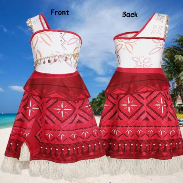 Jurebecia Princess Costume for Girls Ocean Adventure Dress Halloween Cosplay Outfits Birthday Fancy Tween Dress with Accessories - 图片 9