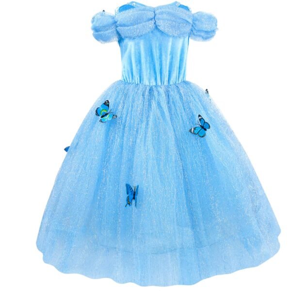 Jurebecia Princess Costume Girls Dress up Toddler Christmas Halloween Birthday Party Cosplay Fancy Kids With Accessories - 图片 11