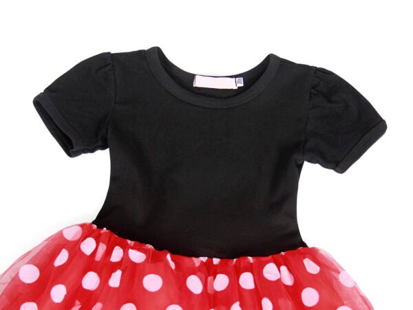 Jurebecia Toddler Girls Princess Costume Minnie Red Polka Dot Tutu Mouse Dress with Bow Headband Fancy Party Outfit for Birthday Cosplay - 图片 20