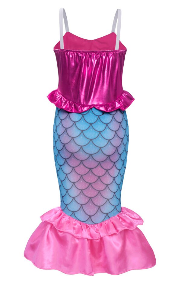 Jurebecia Girls Princess Dress 3-4T, Sparkly Tutu Costume for Birthday Party, Halloween, Christmas, Fancy Outfit with Tiara & Gloves - 图片 9