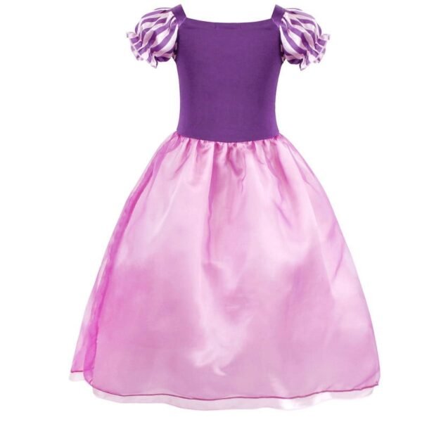 Jurebecia Girls Princess Costume, Floral Puffy Dress for Halloween Cosplay, Kids Birthday Party Dress with Accessories - 图片 9