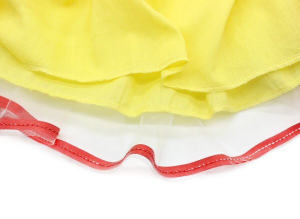 Jurebecia Girls Princess Dress Toddler Royal Storybook up Kids Puffed Sleeves & Tulle Skirt Birthday Party Costume Tulle Skirt - 图片 11