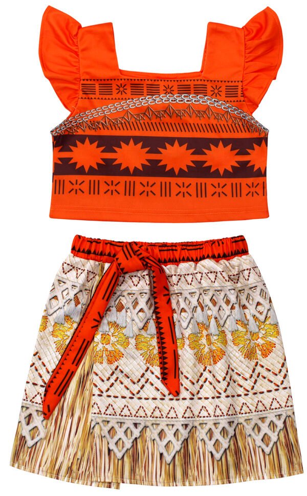 Jurebecia Princess Costume Adventure Dress for Girls Kids Ocean Theme up Birthday Halloween Outfit - 图片 8