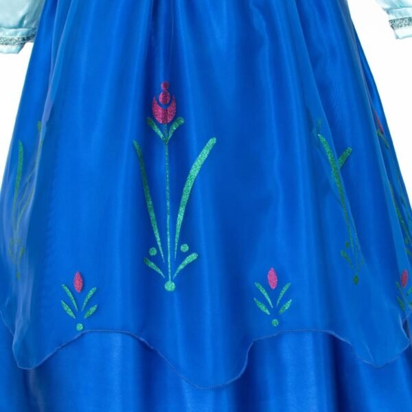 Jurebecia Princess Dress Snow Queen Costume for Girls Birthday Party Halloween Christmas Cosplay Outfit Toddler Kids - 图片 10
