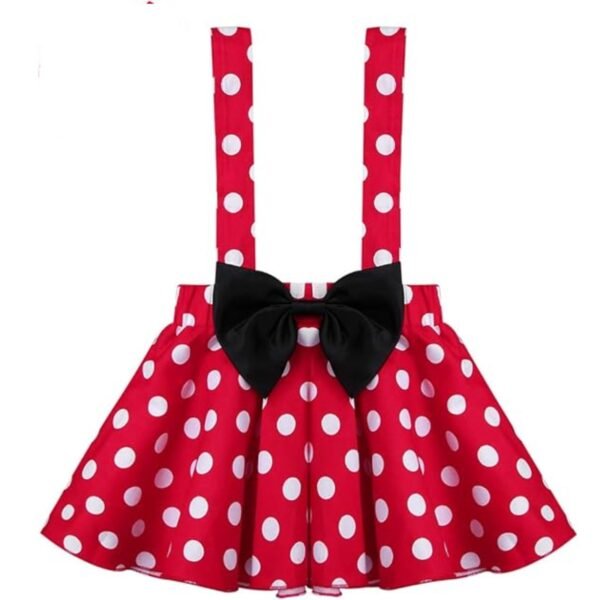 Jurebecia Mini Dress Girls Baby up Mouse Princess Dresses Toddler Cute Polka Dots Fancy Costume Kids Bowknot Tutu Disfraces Red - 图片 17