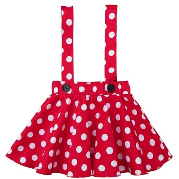 Jurebecia Mini Dress Girls Baby up Mouse Princess Dresses Toddler Cute Polka Dots Fancy Costume Kids Bowknot Tutu Disfraces Red - 图片 16