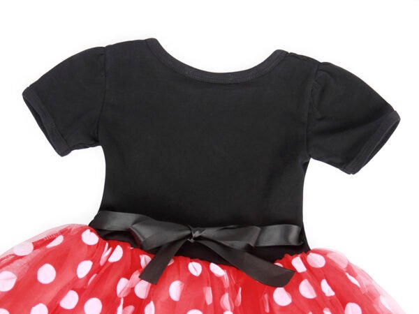 Jurebecia Toddler Girls Princess Costume Minnie Red Polka Dot Tutu Mouse Dress with Bow Headband Fancy Party Outfit for Birthday Cosplay - 图片 17