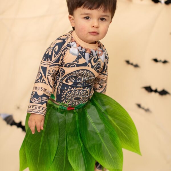 Jurebecia Princess Dress up Cosplay Cartoon Halloween Costume Role Play for Little Boys Long Sleeve Clothes with Leaf Skirts Birthday Party Outfit - 图片 9