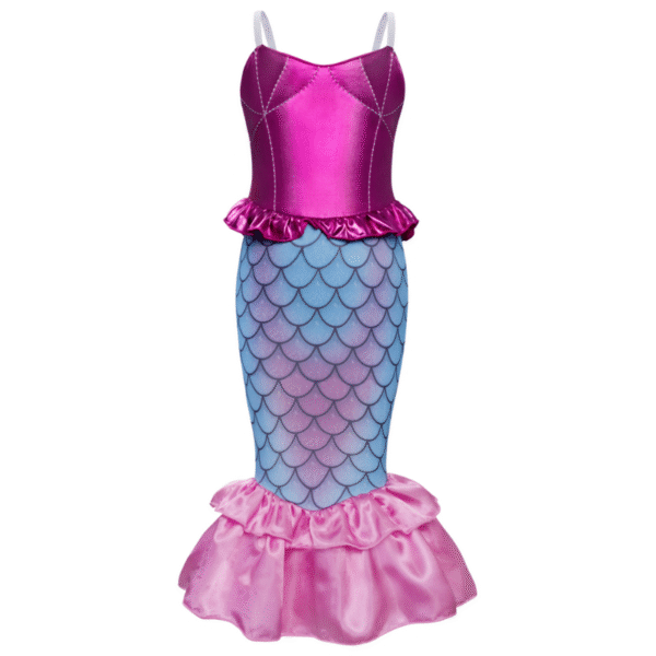 Jurebecia Girls Princess Dress 3-4T, Sparkly Tutu Costume for Birthday Party, Halloween, Christmas, Fancy Outfit with Tiara & Gloves - 图片 8
