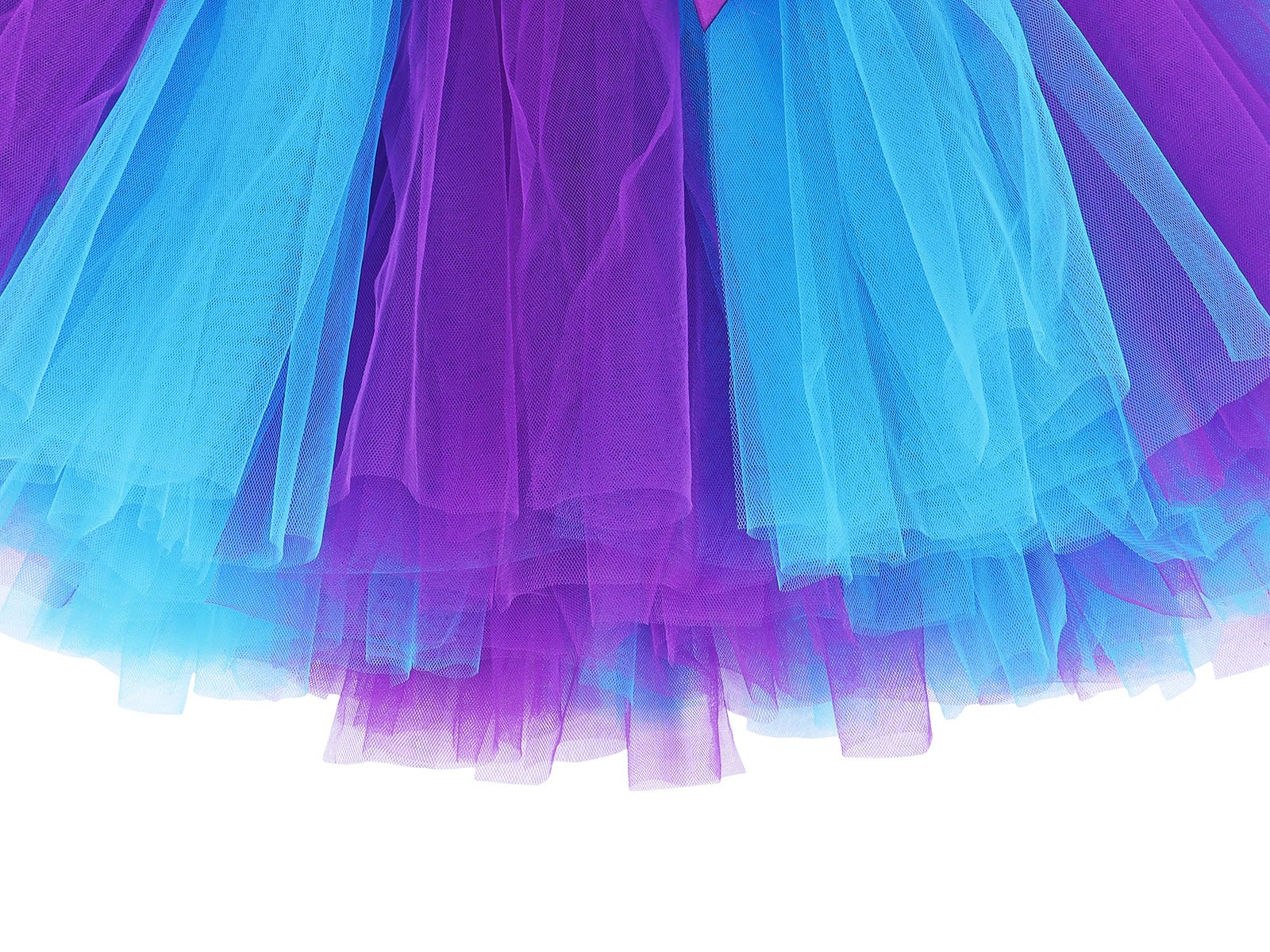 Jurebecia Princess Costume Halloween Dresses for Girls Birthday Cosplay Tutu Dress with hairband - 图片 7