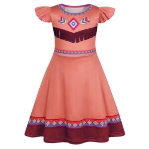 Benylion Nature-Inspired Princess Costume Kids Fancy Dress Role Play Outfits World Book Day Costumes for Girls Dress up for 1-2 Years