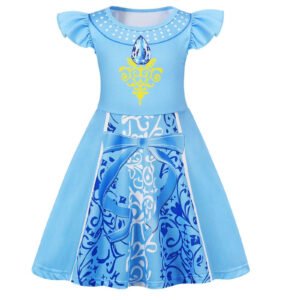Benylion Girls Princess Dresses Cinderella Costume Birthday Party Dress Cosplay Outfits Role Play Clothes Outfit for 5-6 Years