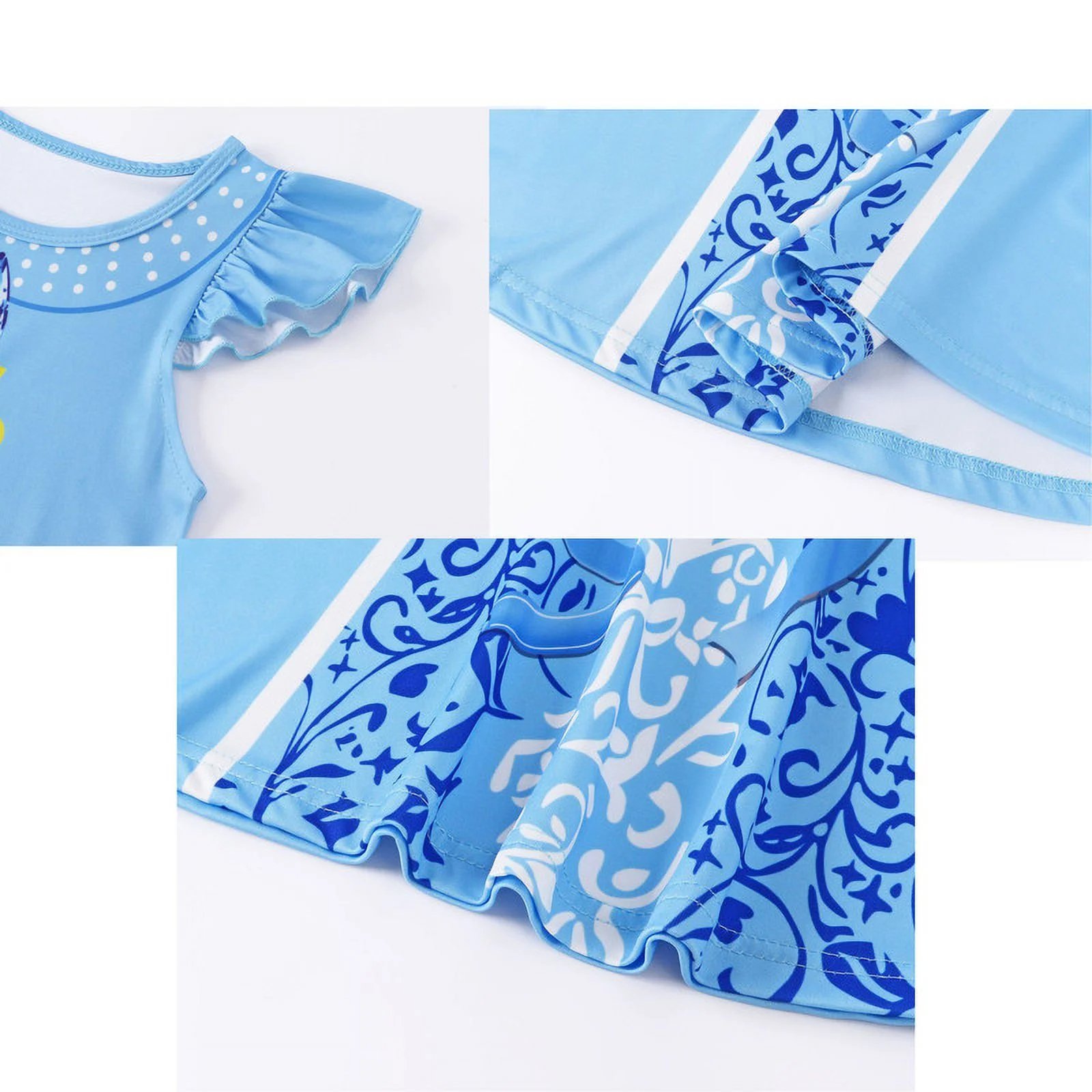 Benylion Girls Princess Dresses Cinderella Costume Birthday Party Dress Cosplay Outfits Role Play Clothes Outfit for 5-6 Years - 图片 6