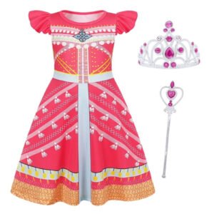 Benylion Girls Princess Dresses Costume Birthday Party Dress Cosplay Outfits Role Play Clothes Outfit for 5-6 Years