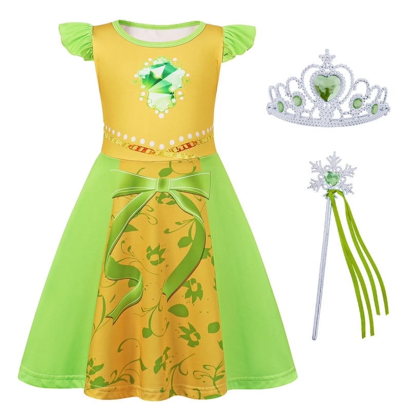 Benylion Girls Princess Dresses Costume Birthday Party Dress Cosplay Outfits Role Play Clothes Outfit for 5-6 Years