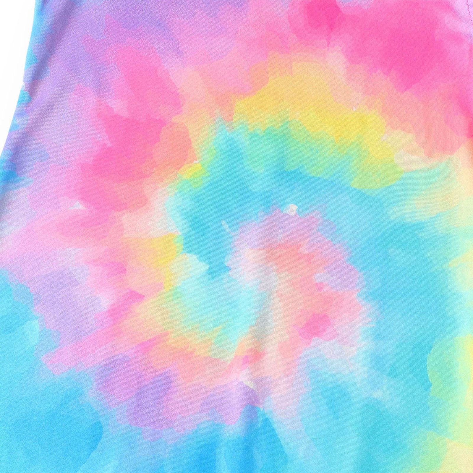 Jurebecia 2 Pcs Girls Nightgowns Rainbow Unicorn Short Sleeve Sleepwear Nightie Nightgown Soft Nightgown Night Dress for Kids Princess Pajama Dresses 5-6 Years 120 CM - 图片 3