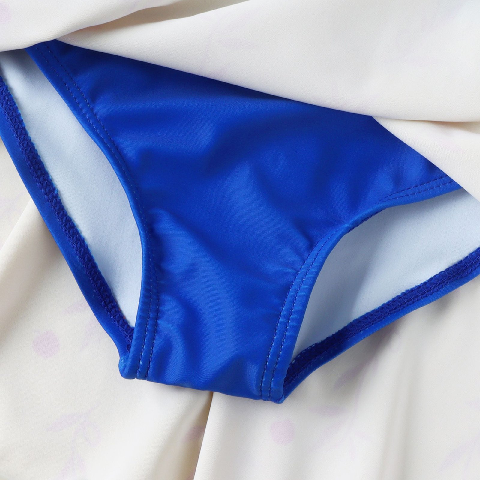 Marendyee Girls Princess Swimsuits for Girls One Piece Short Sleeve Swim Dress with Skirt UPF 50+ Floral Bright Bathing Suits for 3-10 Years - 图片 13