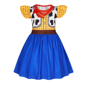 Benylion Girls Cowboy Costume Western Woody Dress Kids Halloween Birthday Cosplay Outfits