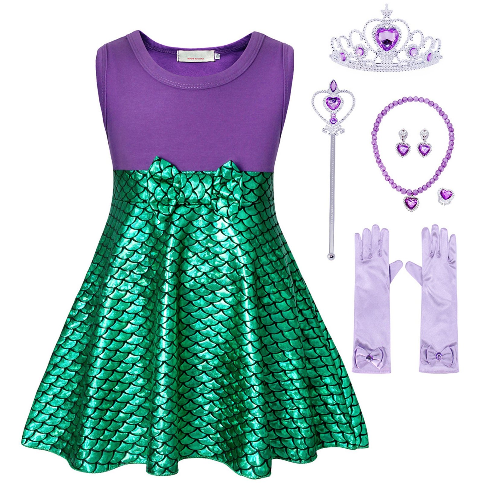 Marendyee Princess Dress Costume Dress up Clothes Cosplay Halloween Birthday Party 5-6 Years