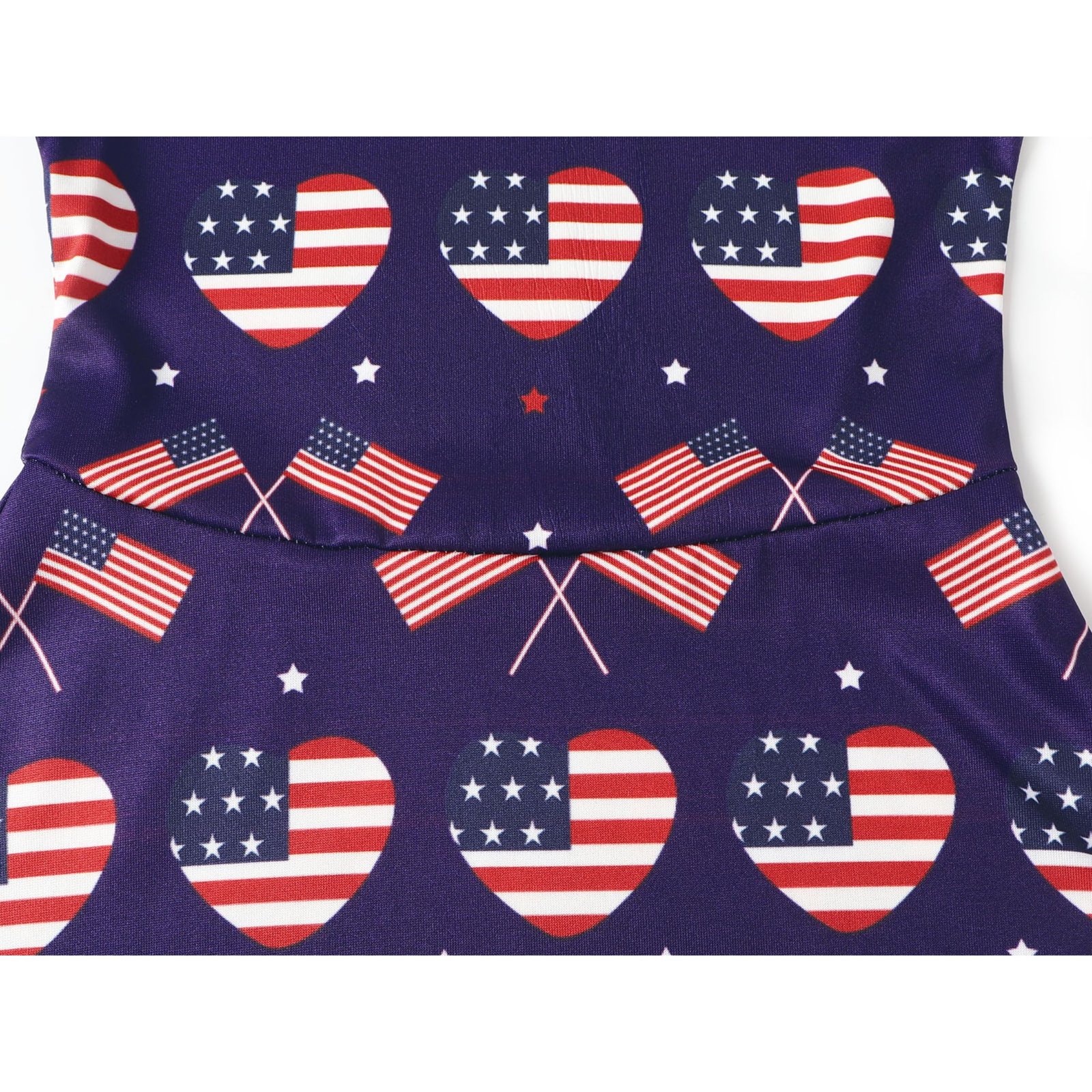 Benylion Girls 4th of July Dresses Independence Day Dresses American Flag Sleeveless Patriotic Dresses - 图片 6