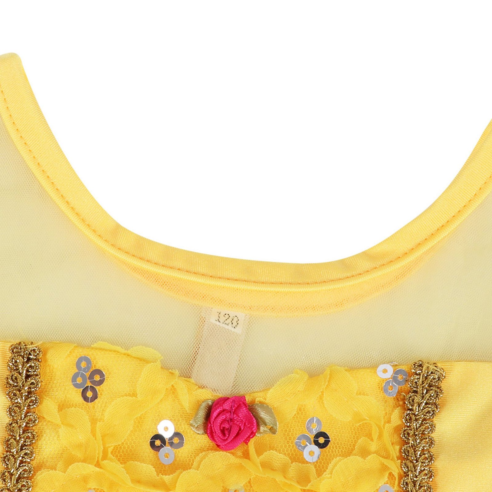 Marendyee Girls Bikinis Two Piece Princess Swimsuit Set Toddle Kids Ruffles Bathing Suit Role Play Swimwear 130 cm 7-8 Years - 图片 5