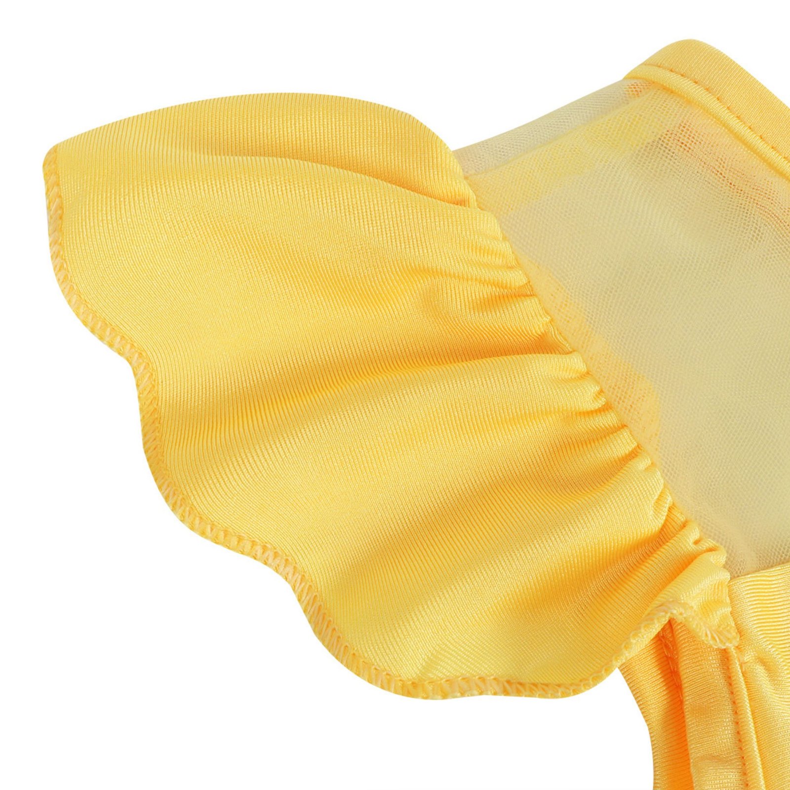 Marendyee Girls Bikinis Two Piece Princess Swimsuit Set Toddle Kids Ruffles Bathing Suit Role Play Swimwear 130 cm 7-8 Years - 图片 7