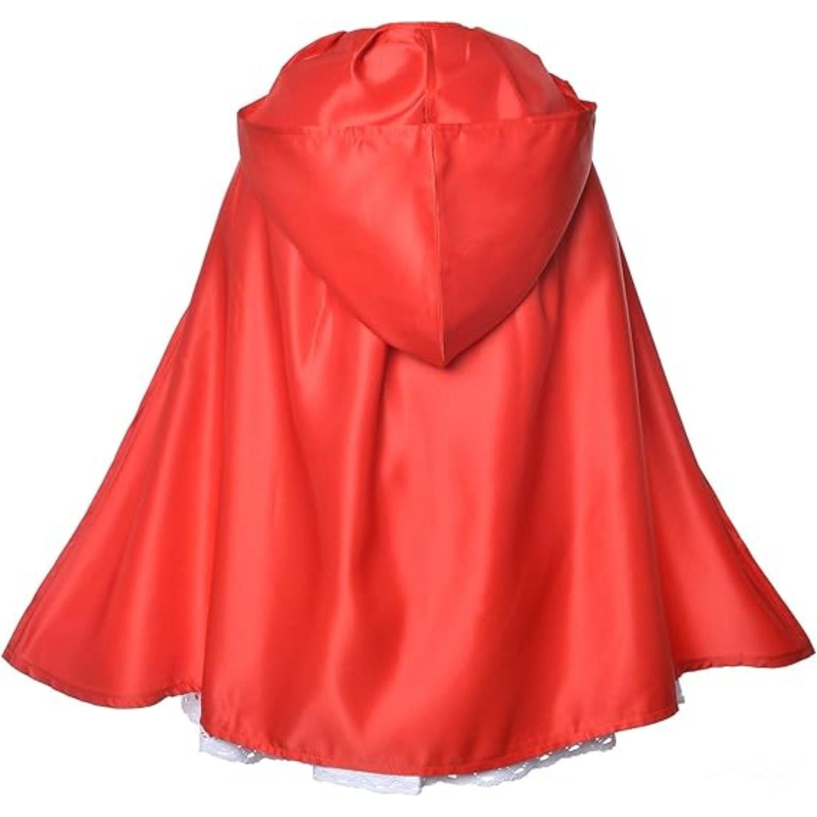 Benylion Little Red Riding Hood Dress Christmas Cosplay Costumes for Girls With Cloak,Headband,Bag - 图片 5